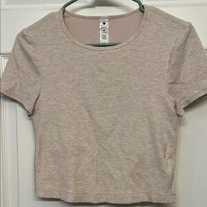 Yogalicious Light Beige Crop Top M